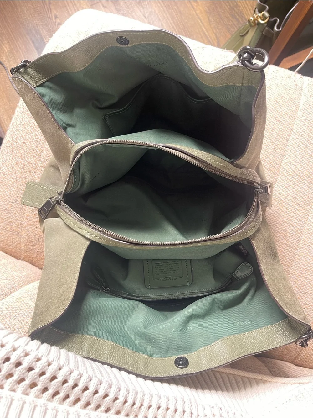 Coach Dalton 31 / Leather + Suede Handbag